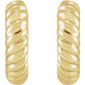 Rope Huggie Hoop Earrings