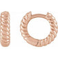 Rope Huggie Hoop Earrings