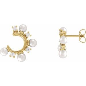 Pearl Hoop Earrings