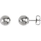 Ball Earrings with Bright Finish