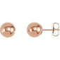 Ball Earrings with Bright Finish