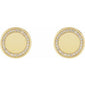 Accented Engravable Earrings   