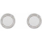 Accented Engravable Earrings   