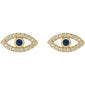 Accented Evil Eye Earrings  