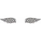 Accented Angel Wing Earrings   