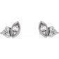 Accented Bezel-Set Earrings