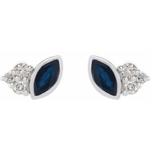 Accented Bezel-Set Earrings