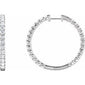 Inside-Outside Hoop Earrings 1/2 CTW