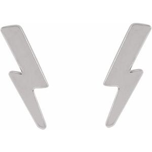 Tiny Lightning Bolt Earrings