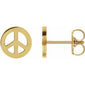 Tiny Peace Earrings