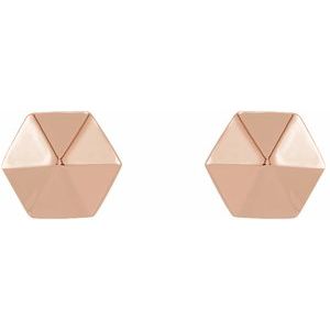 Hexagon Earrings