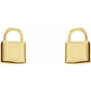 Petite Lock Earrings