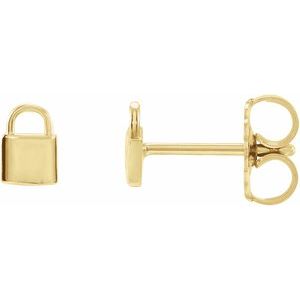 Petite Lock Earrings