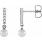 Pearl Bar Earrings