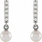 Pearl Bar Earrings