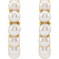 Pearl Huggie Earrings