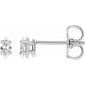 Marquise 4-Prong Lightweight Stud Earrings 1/6 CTW