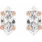 Marquise 4-Prong Lightweight Stud Earrings