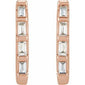 Baguette Huggie Earrings